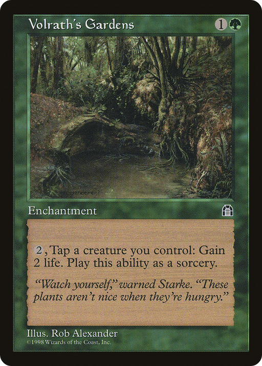 Volrath's Gardens (STH-124) [Stronghold] MTG Single Wizards of the Coast