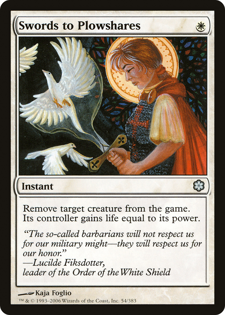 Swords to Plowshares (CTD-054) [Misc] Coldsnap Theme Decks MTG Single Wizards of the Coast