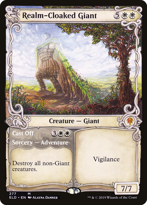 Realm-Cloaked Giant (ELD-277) [Throne of Eldraine] (Showcase) Foil MTG Single Wizards of the Coast