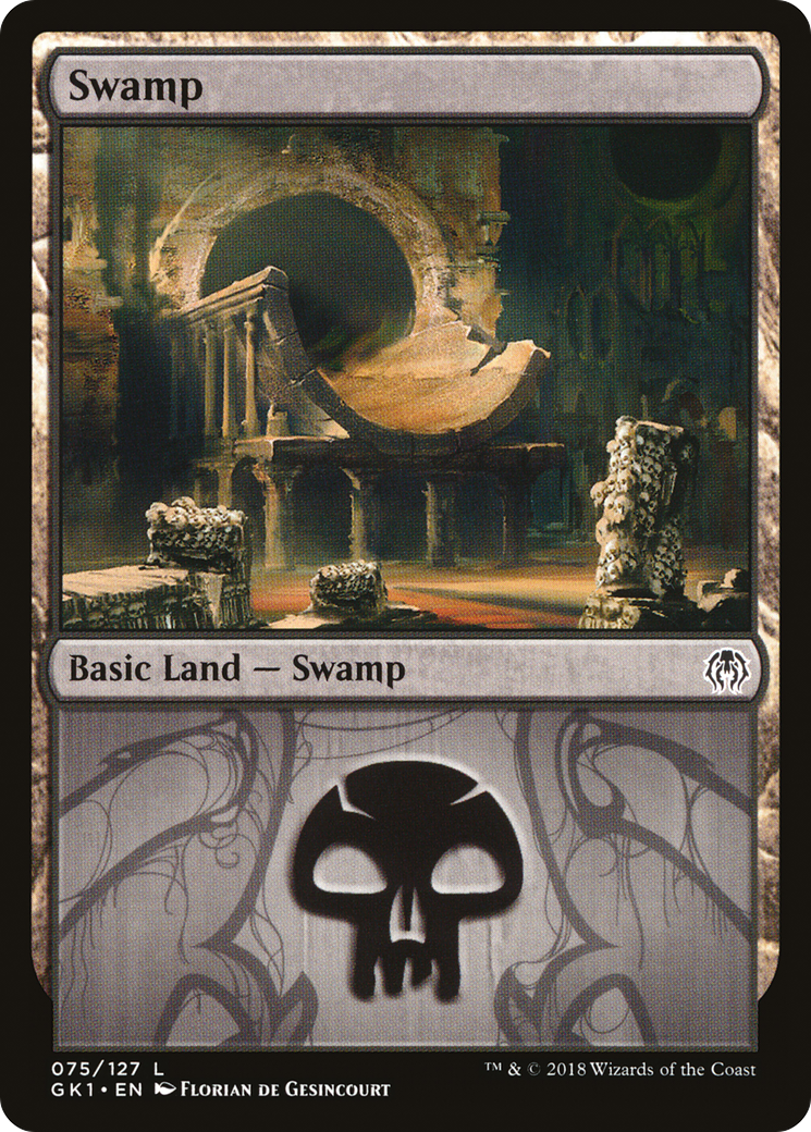 Swamp (GR1-075) [Misc] GRN Guild Kit MTG Single Wizards of the Coast