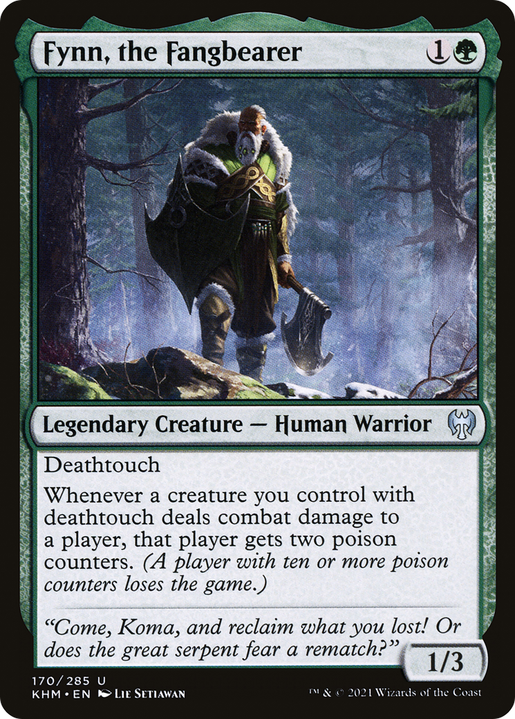 Fynn, the Fangbearer (KHM-170) [Kaldheim] Foil MTG Single Wizards of the Coast