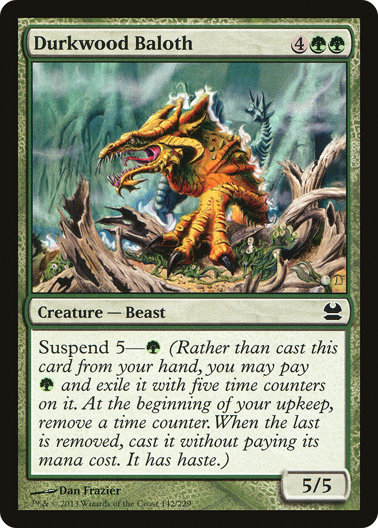 Durkwood Baloth (MMA-142) [Modern Masters] Foil MTG Single Wizards of the Coast