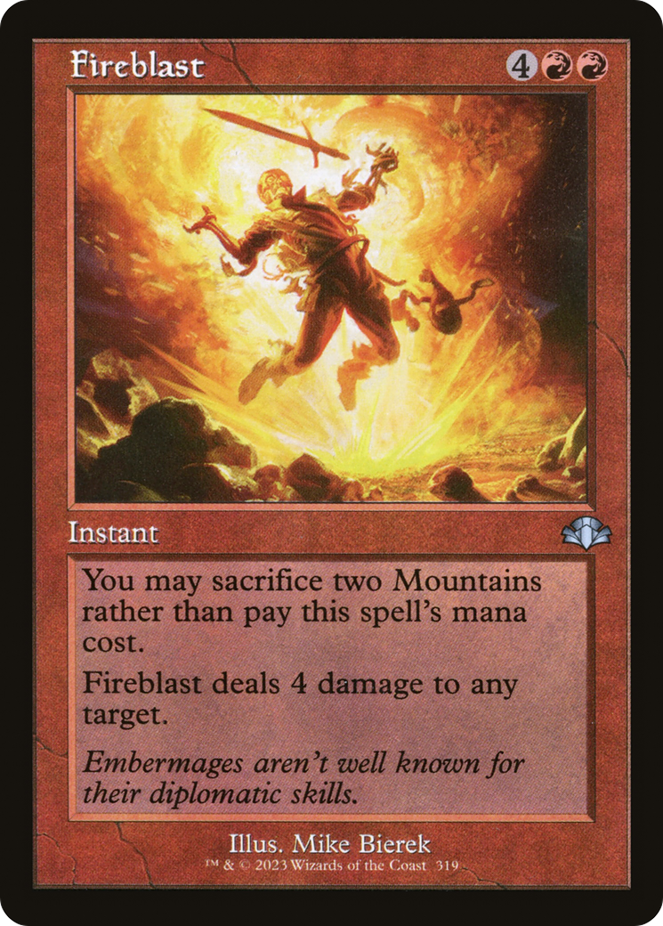 Fireblast (DMR-319) [Dominaria Remastered] Foil MTG Single Wizards of the Coast