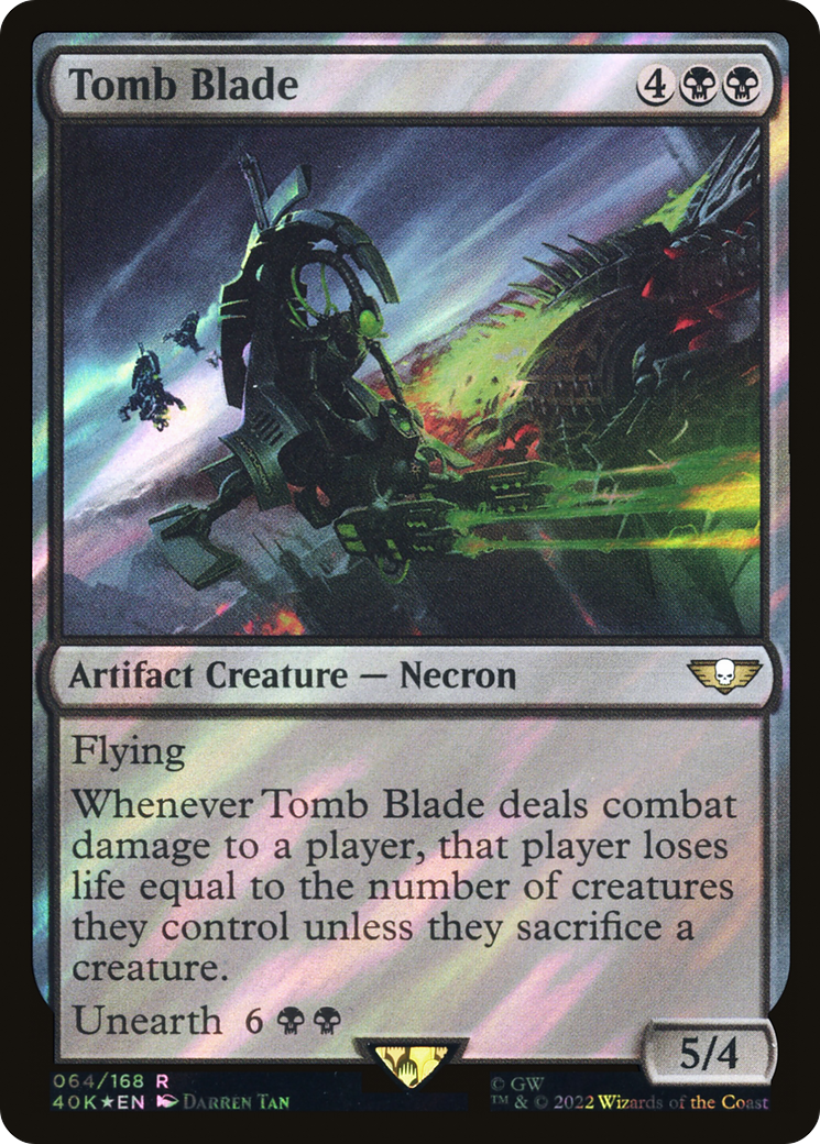 Tomb Blade (40K-64★) [Warhammer 40,000 Commander] Foil MTG Single Wizards of the Coast