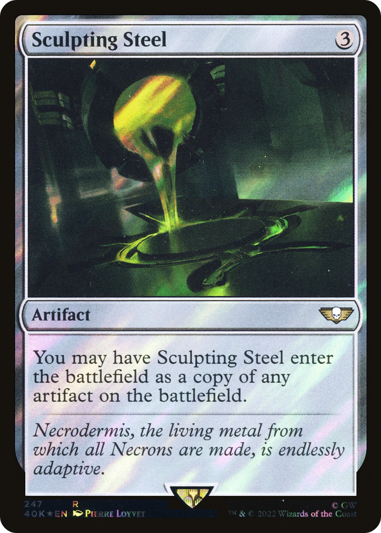 Sculpting Steel (40K-247★) [Warhammer 40,000 Commander] Foil MTG Single Wizards of the Coast
