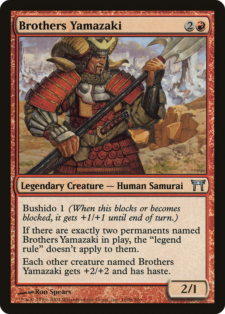 Brothers Yamazaki (160b Pike) (CHK-160B) [Champions of Kamigawa] Foil MTG Single Wizards of the Coast