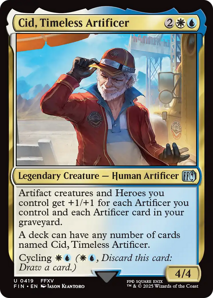 Cid, Timeless Artificer (0419) (FIN-419) [FINAL FANTASY] MTG Single Wizards of the Coast