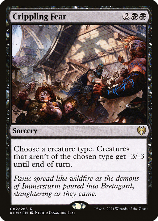 Crippling Fear (KHM-082) [Kaldheim] MTG Single Wizards of the Coast