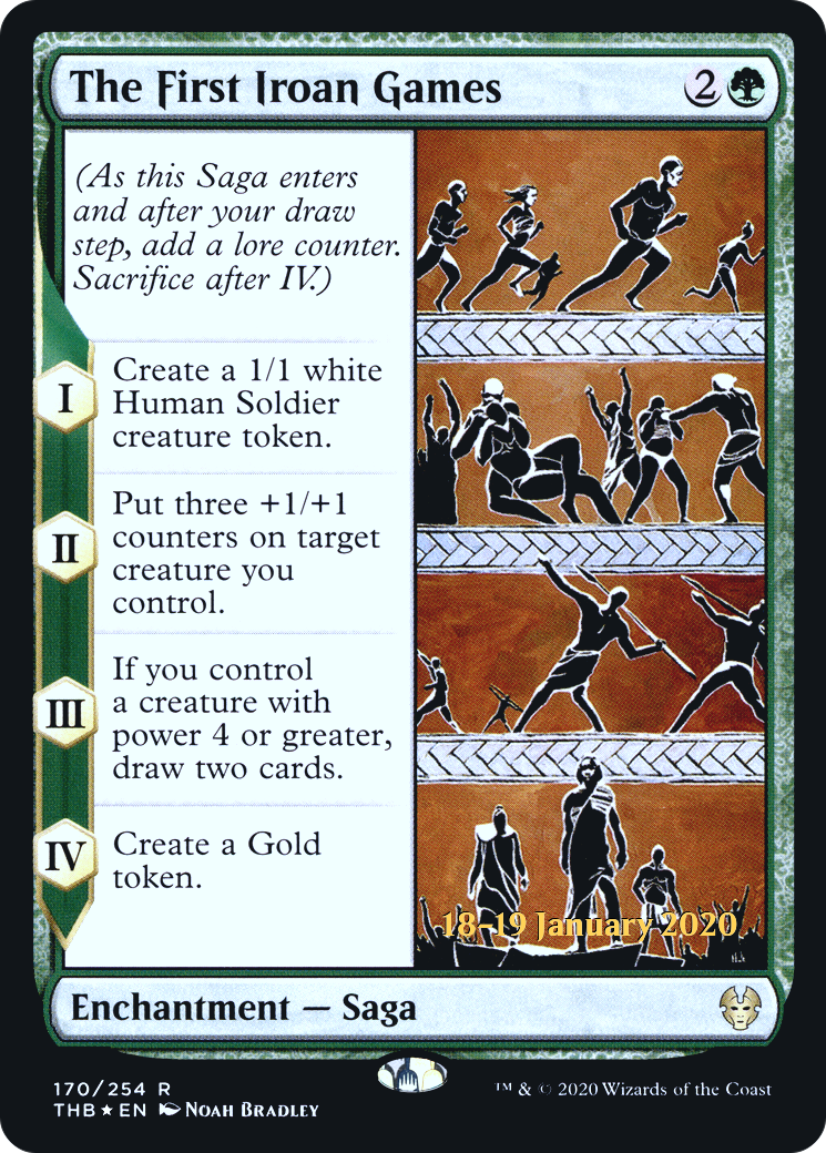 The First Iroan Games (PRE-170) [Theros Beyond Death Promos] Foil MTG Single Wizards of the Coast
