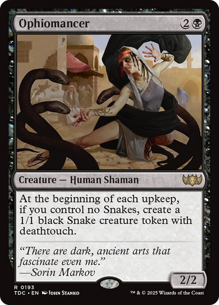 Ophiomancer (TDC-193) [Commander: Tarkir: Dragonstorm] MTG Single Wizards of the Coast