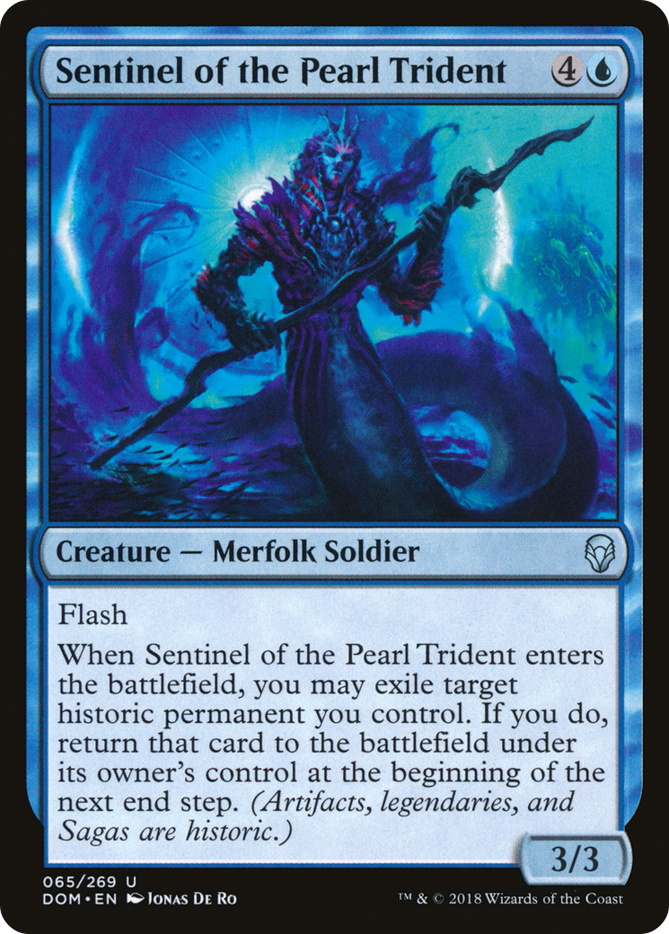 Sentinel of the Pearl Trident (DOM-065) [Dominaria] Foil MTG Single Wizards of the Coast