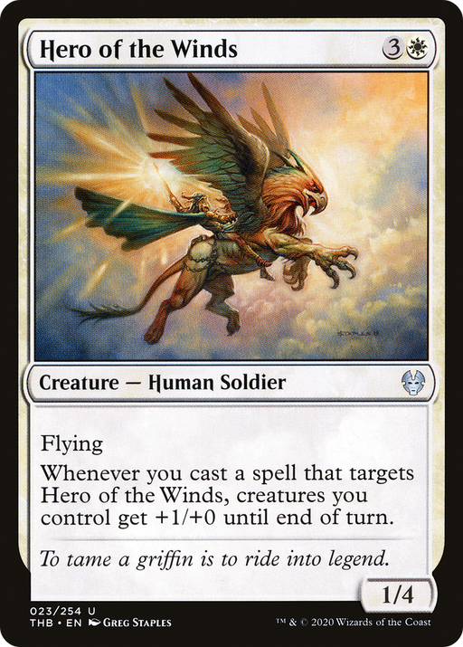 Hero of the Winds (THB-023) [Theros Beyond Death] MTG Single Wizards of the Coast