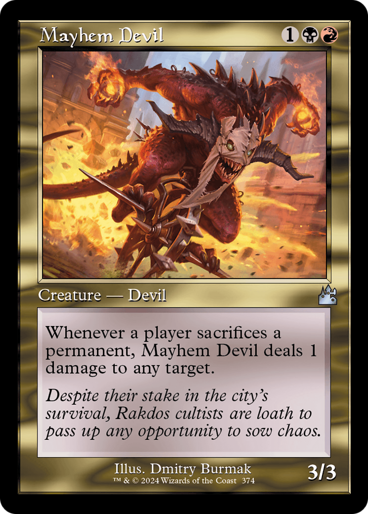Mayhem Devil (RVR-374) [Ravnica Remastered] Foil MTG Single Wizards of the Coast