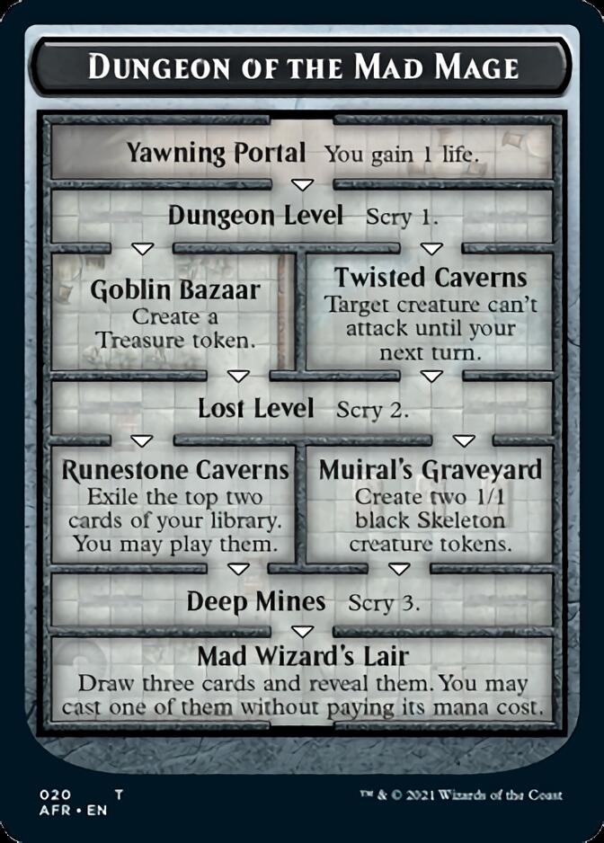 Dungeon of the Mad Mage // Lost Mine of Phandelver Double-Sided Token [Dungeons & Dragons: Adventures in the Forgotten Realms Tokens] MTG Single Magic: The Gathering   