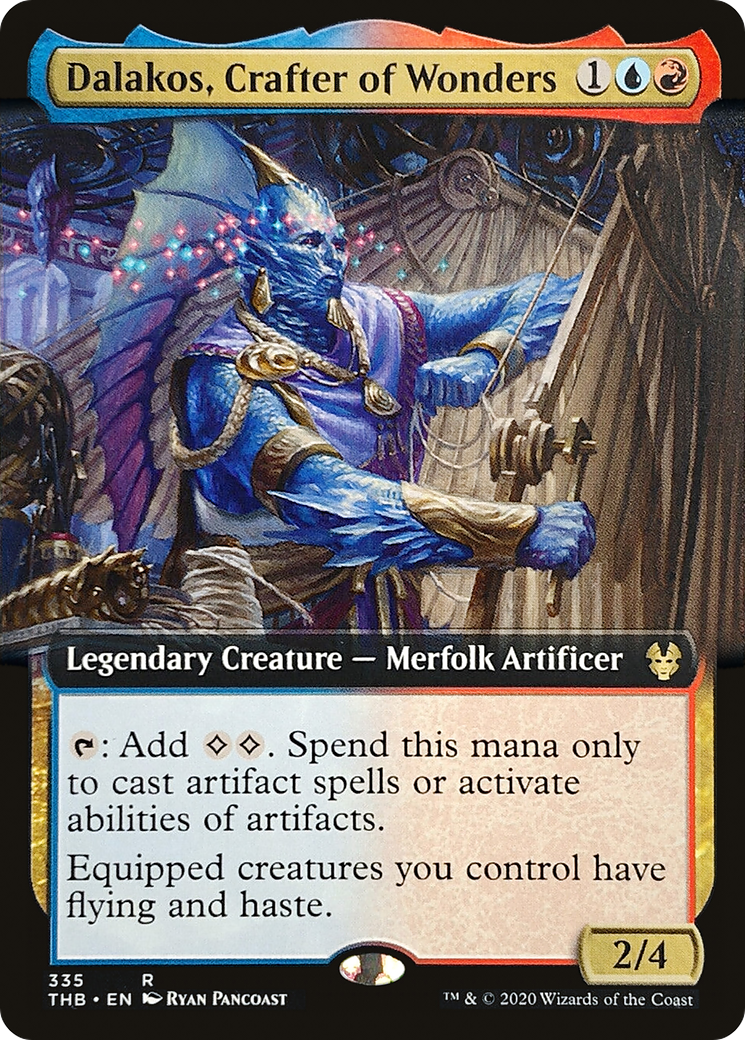 Dalakos, Crafter of Wonders (THB-335) [Theros Beyond Death] (Extended Art) MTG Single Wizards of the Coast