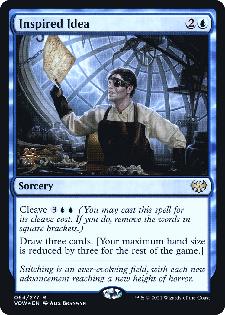 Inspired Idea (PRE-64S) [Innistrad: Crimson Vow Promos] Foil MTG Single Wizards of the Coast