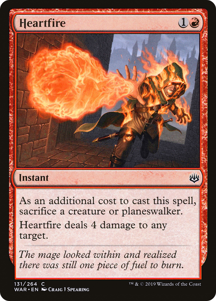 Heartfire (WAR-131) [War of the Spark] MTG Single Wizards of the Coast