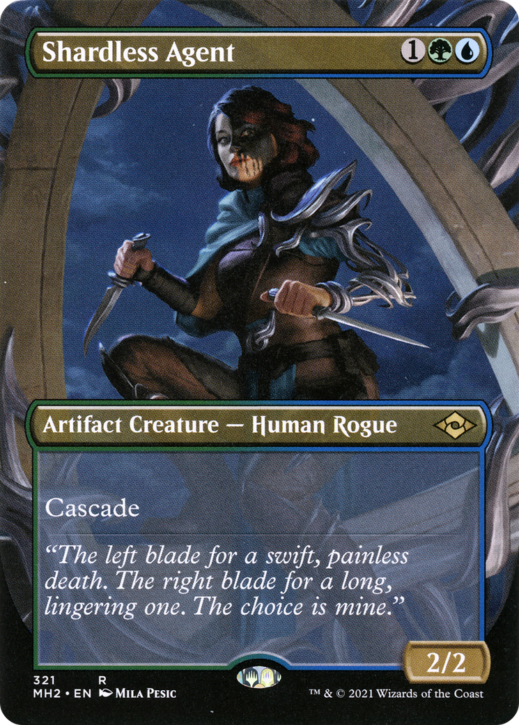 Shardless Agent (MH2-321) [Modern Horizons 2] (Borderless) Foil MTG Single Modern Horizons 2
