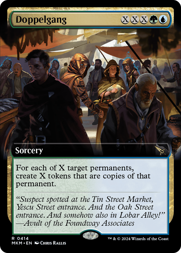 Doppelgang (MKM-414) [Murders at Karlov Manor] (Extended Art) Foil MTG Single Wizards of the Coast