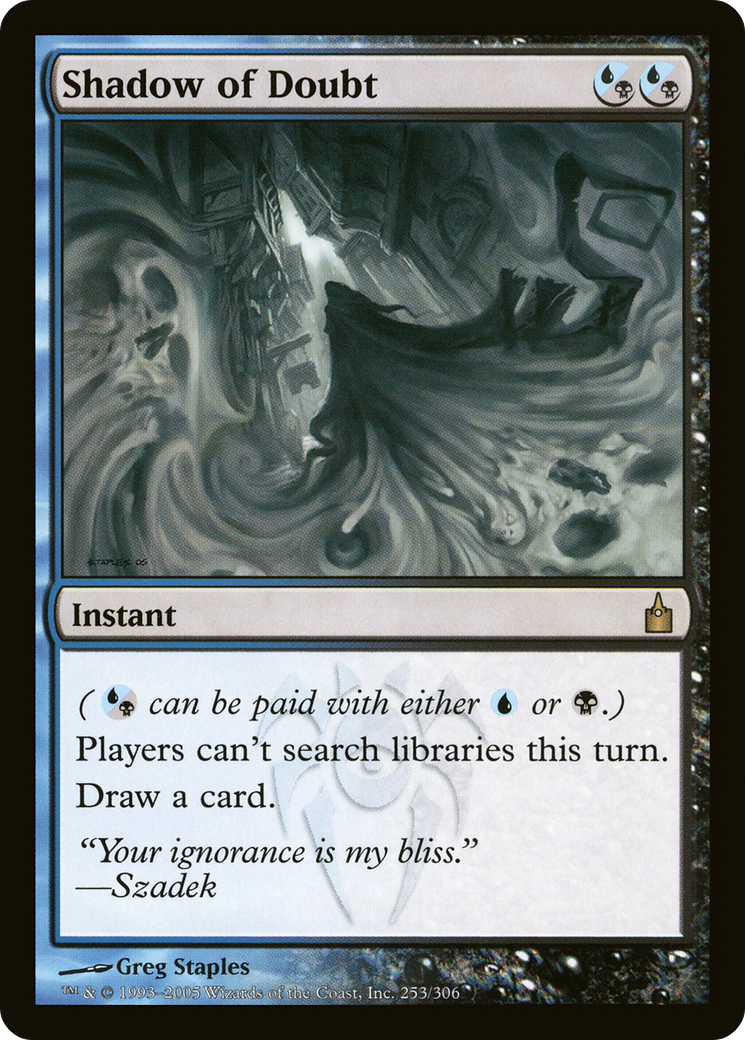Shadow of Doubt (RAV-253) [Ravnica: City of Guilds] MTG Single Wizards of the Coast