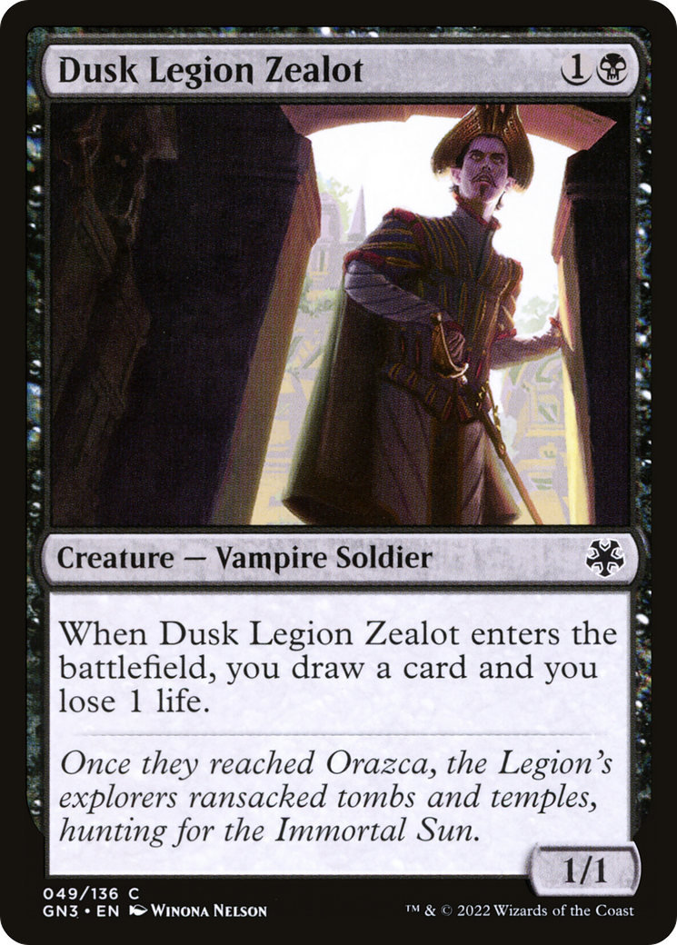 Dusk Legion Zealot (GN3-049) [Misc] Game Night: Free-for-All MTG Single Wizards of the Coast