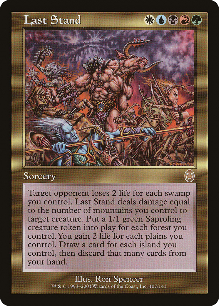 Last Stand (APC-107) [Apocalypse] Foil MTG Single Wizards of the Coast
