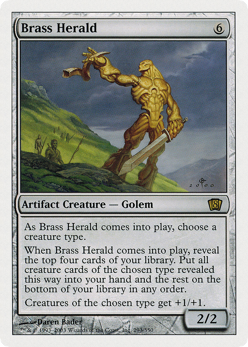 Brass Herald (8ED-293) [8th Edition] Foil MTG Single Wizards of the Coast