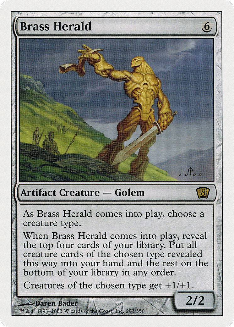 Brass Herald (8ED-293) [8th Edition] MTG Single Wizards of the Coast