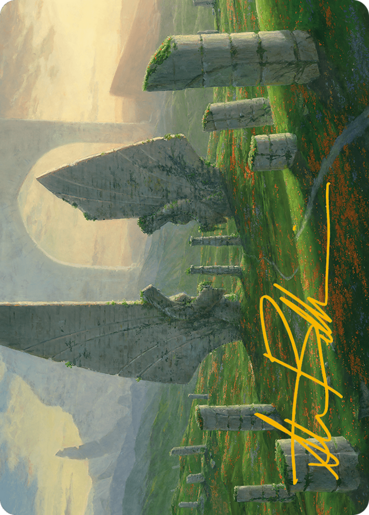 Monumental Henge Art Card (Gold-Stamped Signature) [Art Series] Modern Horizons 3 MTG Single Magic: The Gathering