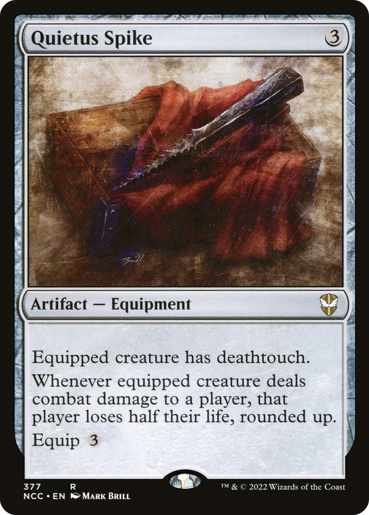 Quietus Spike (NCC-377) [New Capenna Commander] MTG Single Wizards of the Coast