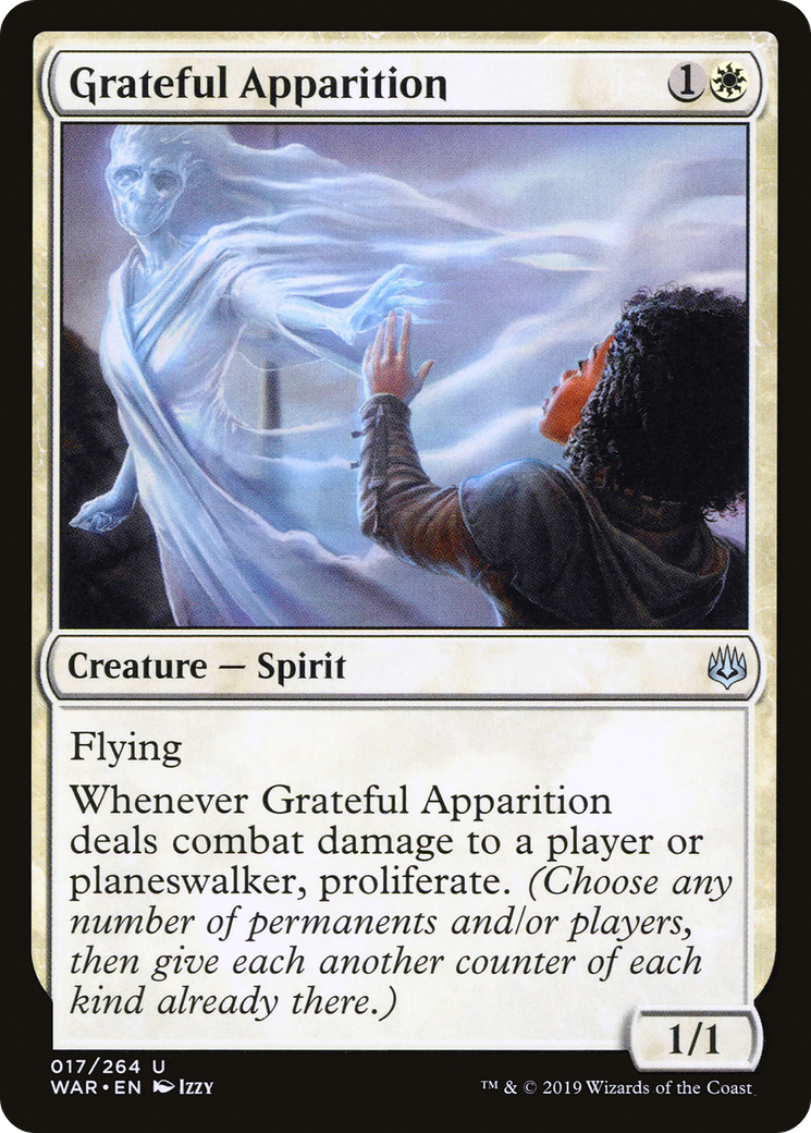 Grateful Apparition (WAR-017) [War of the Spark] Foil MTG Single Wizards of the Coast