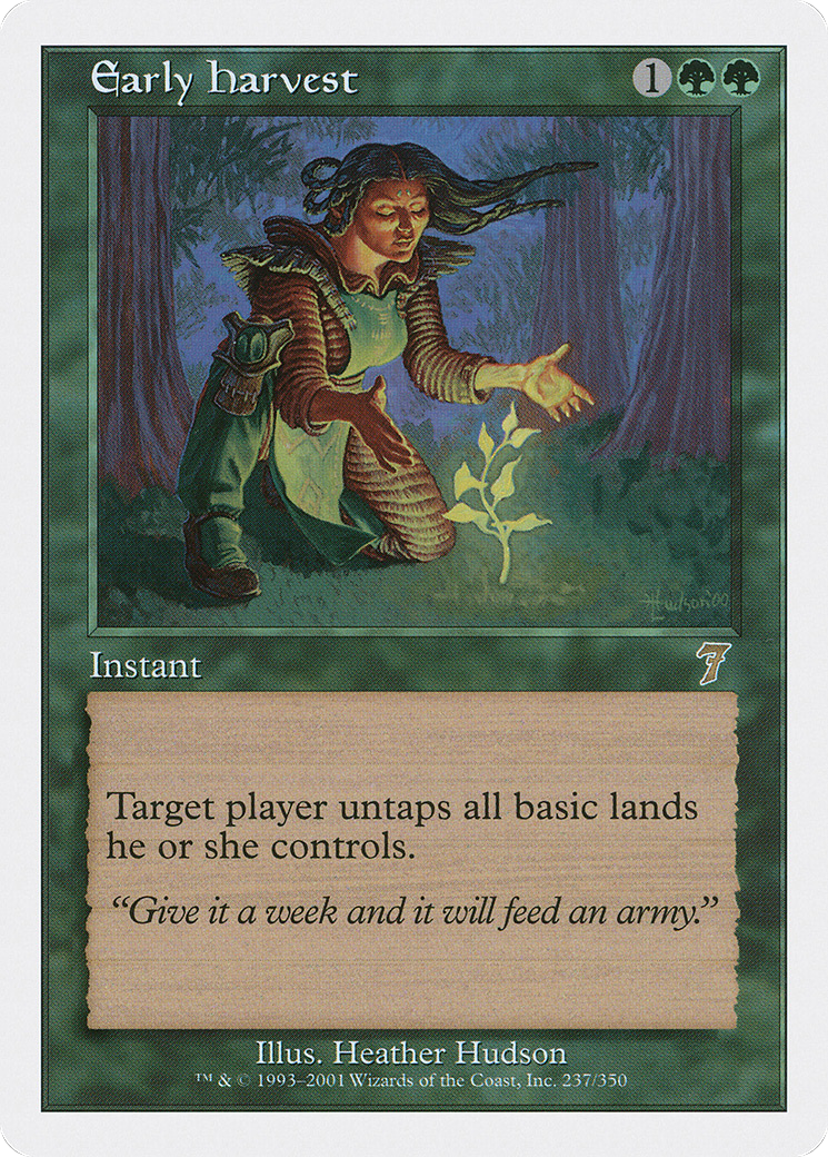 Early Harvest (7ED-237) [7th Edition] MTG Single Wizards of the Coast