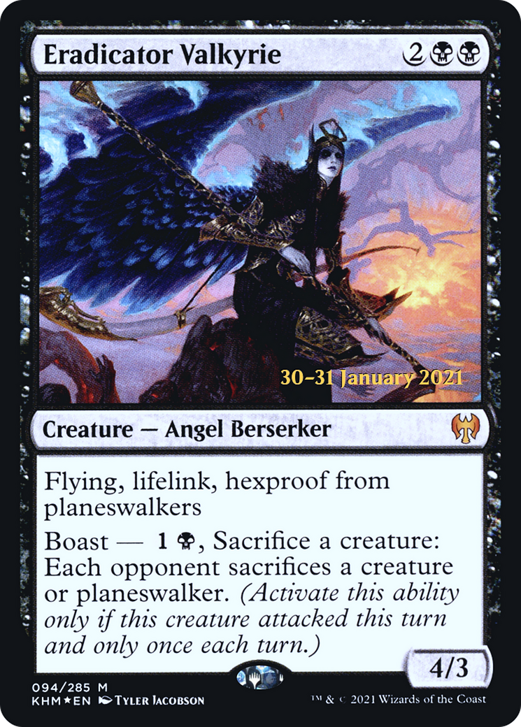 Eradicator Valkyrie (PRE-094) [Kaldheim Promos] Foil MTG Single Wizards of the Coast