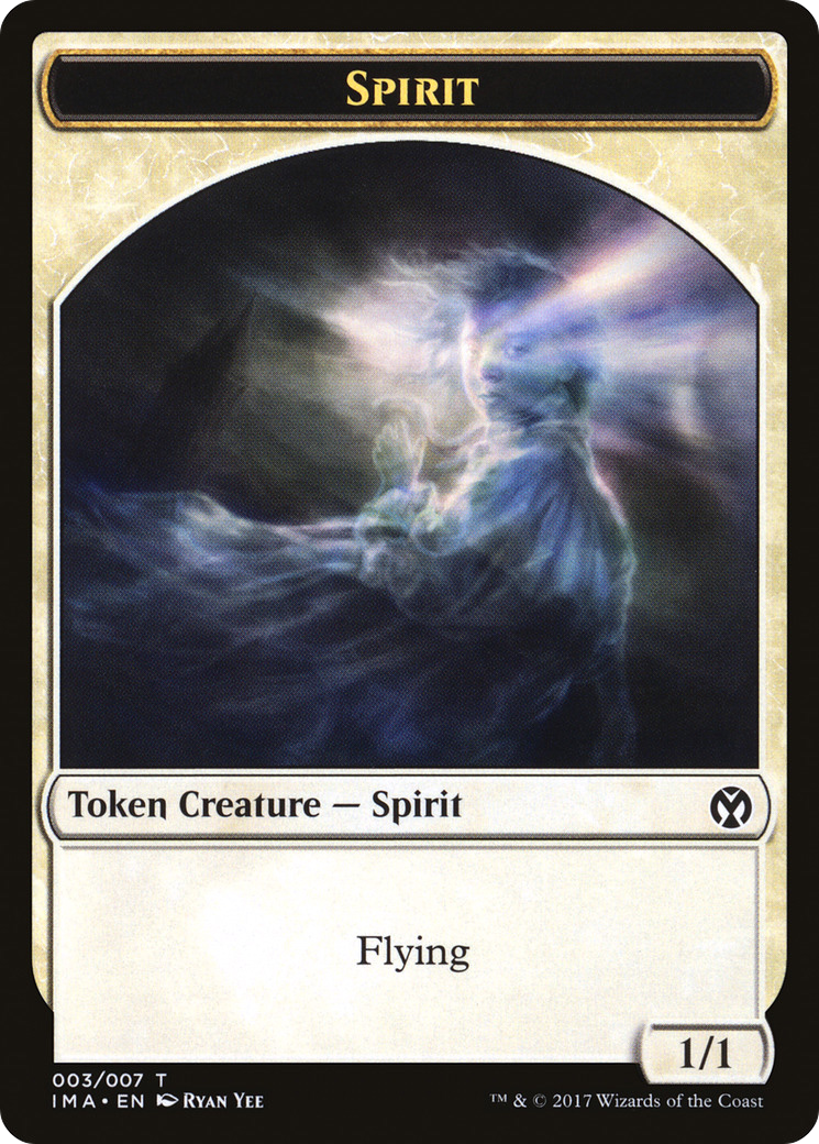 Spirit Token (003) (IMA-003) [Tokens] Iconic Masters Tokens MTG Single Wizards of the Coast