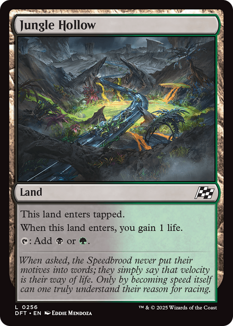 Jungle Hollow (DFT-256) [Aetherdrift] Foil MTG Single Wizards of the Coast
