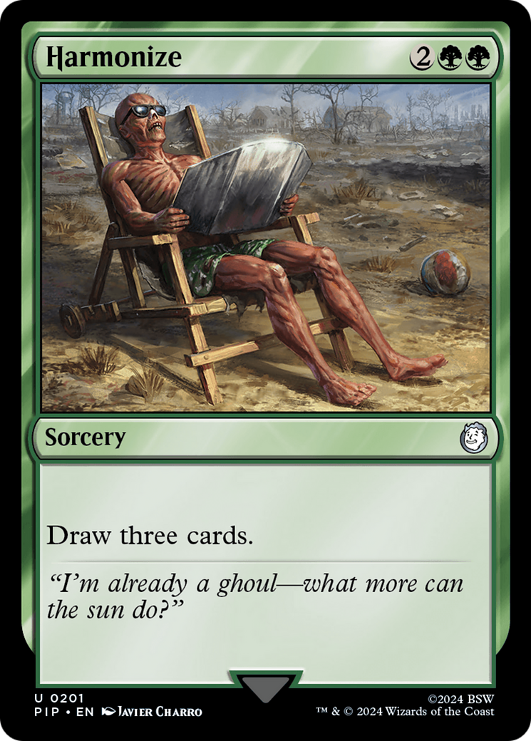 Harmonize (PIP-201) [Fallout] Foil MTG Single Wizards of the Coast