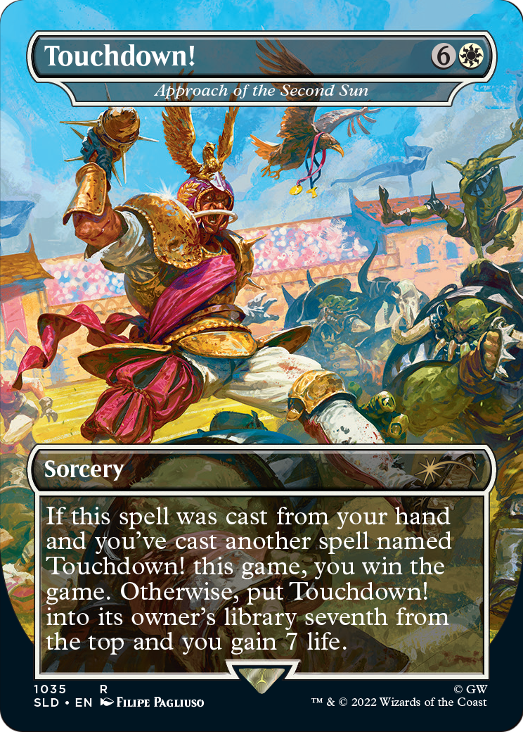 Touchdown! - Approach of the Second Sun (SLD-1035) [Secret Lair] Drop (Borderless) MTG Single Wizards of the Coast
