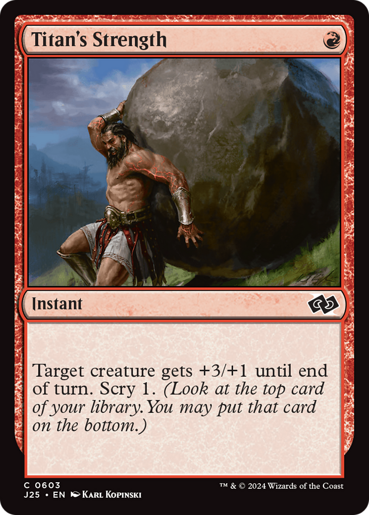 Titan's Strength (J25-603) [Foundations Jumpstart] MTG Single Wizards of the Coast