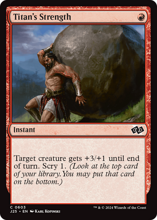 Titan's Strength (J25-603) [Foundations Jumpstart] MTG Single Wizards of the Coast
