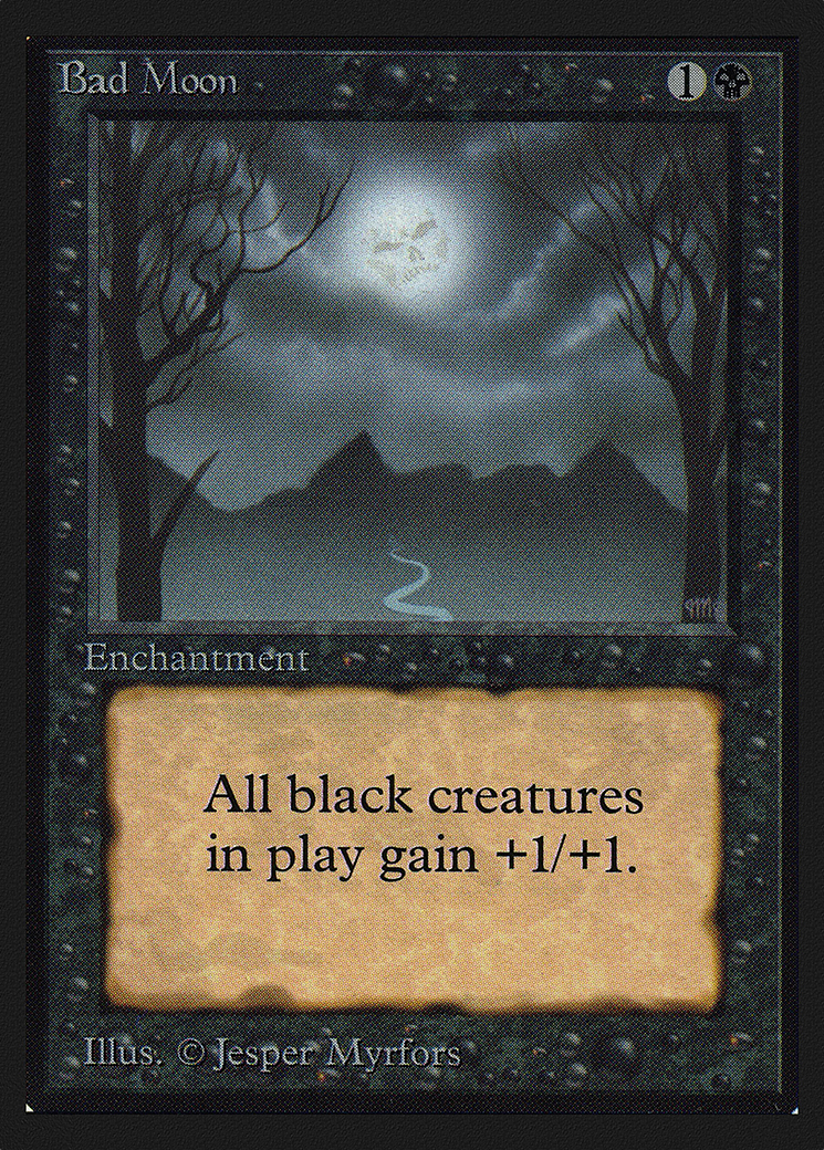 Bad Moon (IE) (IED-) [Intl. Collectors' Edition] MTG Single Wizards of the Coast