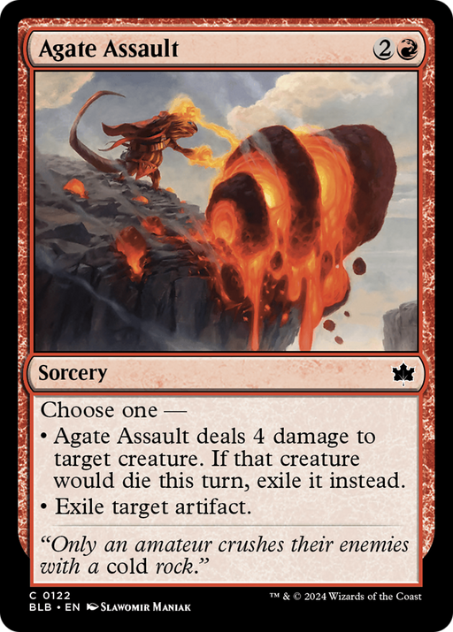 Agate Assault (BLB-122) [Bloomburrow] MTG Single Wizards of the Coast