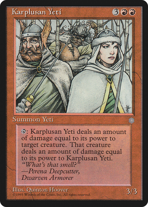 Karplusan Yeti (ICE-197) [Ice Age] MTG Single Wizards of the Coast