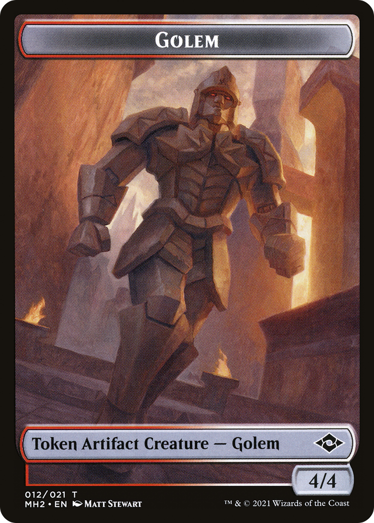 Golem (TMH2-012) [Tokens] Modern Horizons 2 Tokens Foil MTG Single Wizards of the Coast