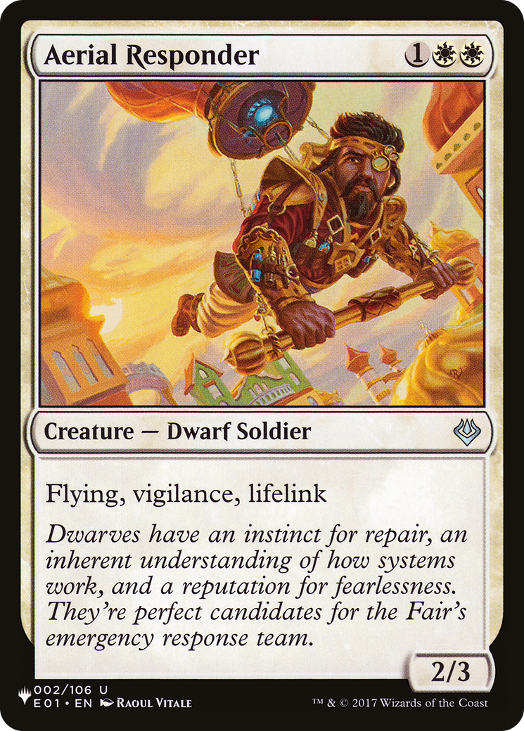 Aerial Responder (LIST-E01-2) [Mystery Booster] The List MTG Single Wizards of the Coast
