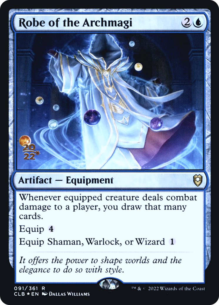 Robe of the Archmagi (PRE-91S) [Battle for Baldur's Gate Promos] Foil MTG Single Wizards of the Coast