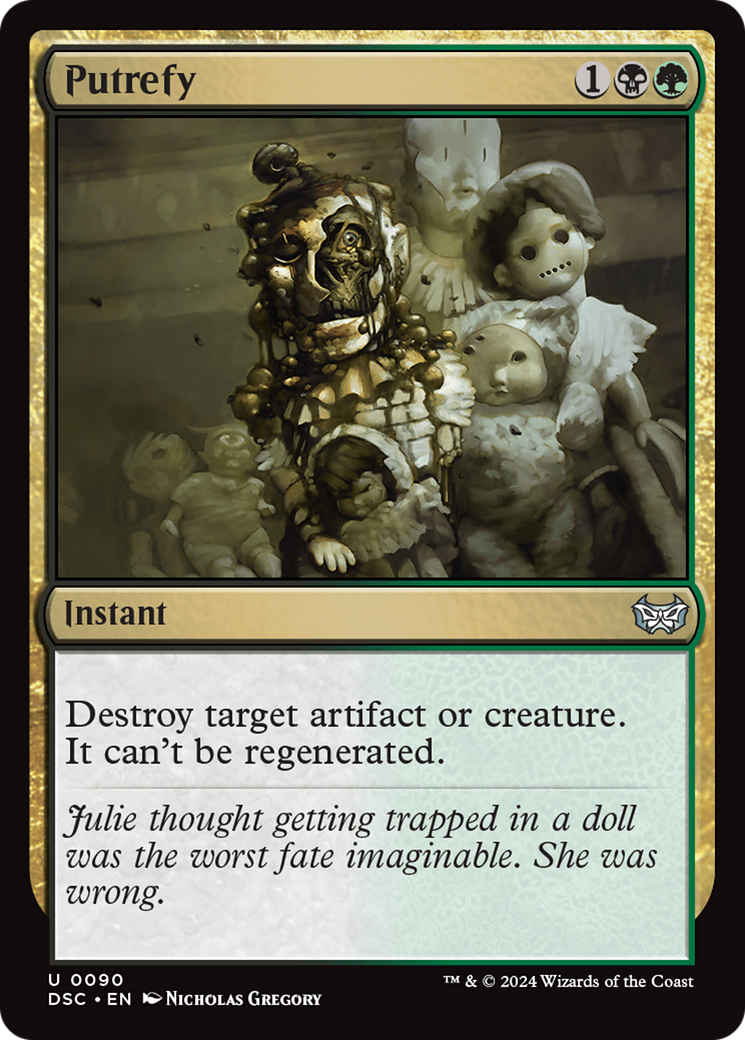 Putrefy (DSC-090) [Duskmourn: House of Horror Commander] MTG Single Wizards of the Coast