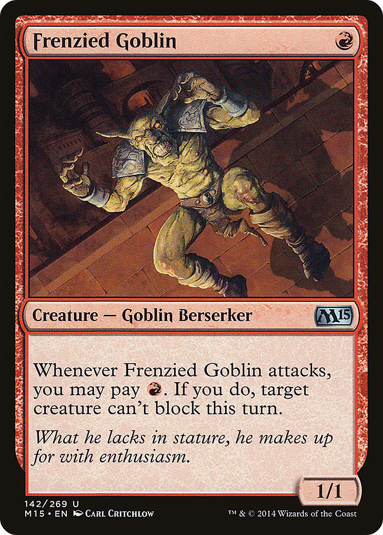Frenzied Goblin (M15-142) [Magic 2015] MTG Single Wizards of the Coast