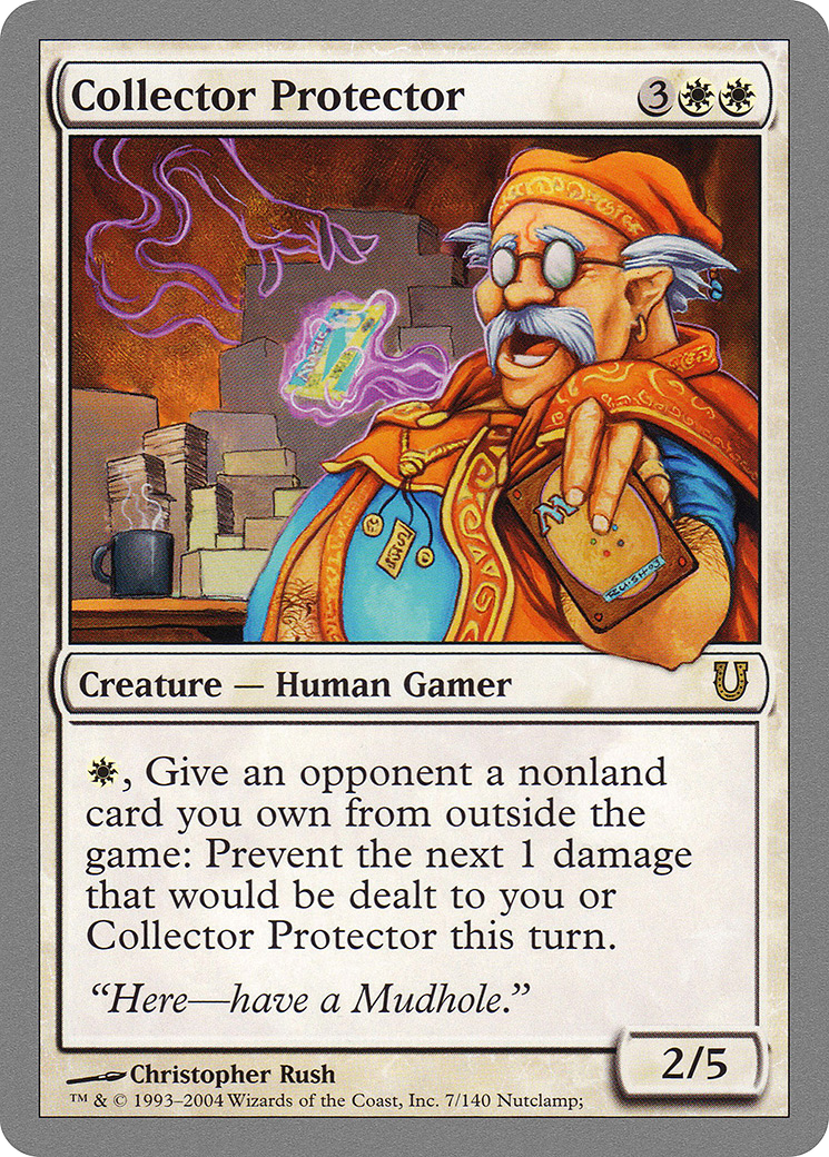 Collector Protector (UNH-007) [Unhinged] Foil MTG Single Wizards of the Coast