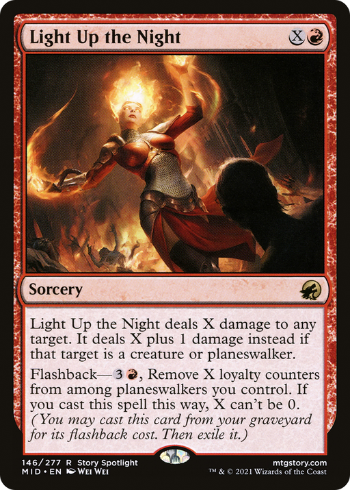 Light Up the Night (MID-146) [Innistrad: Midnight Hunt] MTG Single Wizards of the Coast