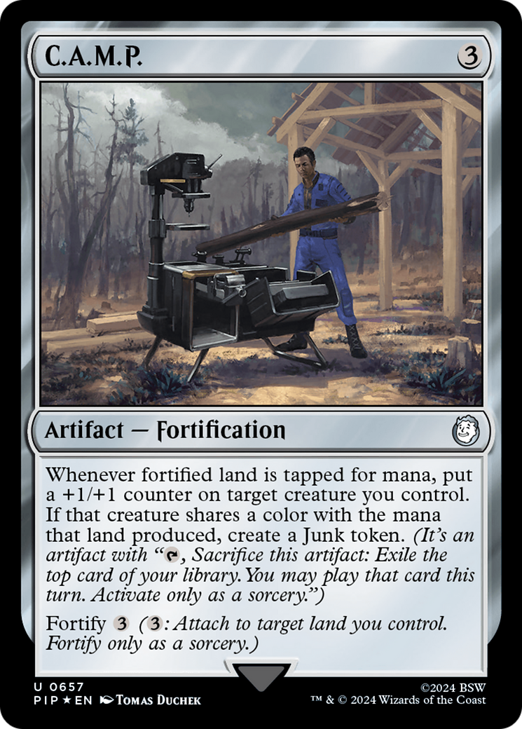 C.A.M.P. (Surge Foil) [Fallout] MTG Single Magic: The Gathering